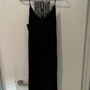 Chelsea 28 - Black slip dress with lace